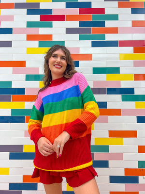 Crayon Box Rainbow Sweater *Extended Sizes