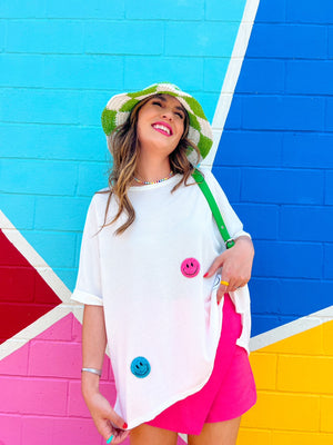 Smiley Oversized Top *Extended Sizes