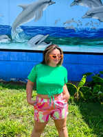 Joyful Green Drawstring Top *Extended Sizes