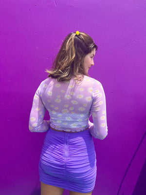 
            
                Load image into Gallery viewer, Fresh Violets Mini Skirt
            
        