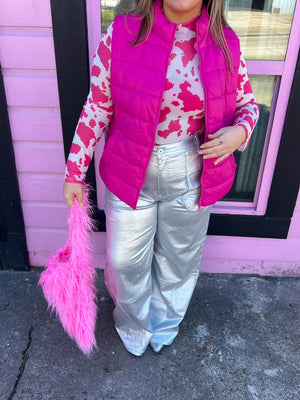 Pink Puffer Vest (S-3XL)