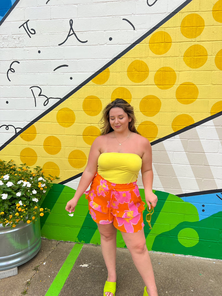 Sun Rays Yellow Bodysuit *Extended Sizes
