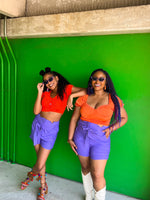 Enchanted Shorts in purple* Extended Sizes