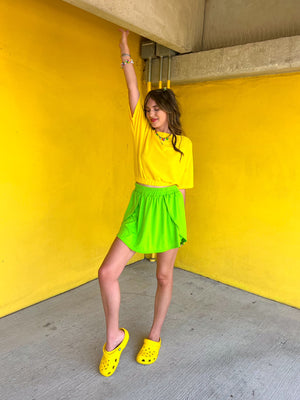 Sour Candy Knit Top in Yellow (S-3XL)