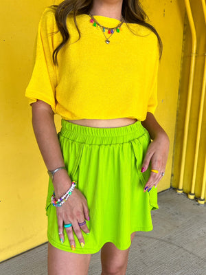 
            
                Load image into Gallery viewer, Sour candy Knit Top in yellow *Extended Sizes
            
        