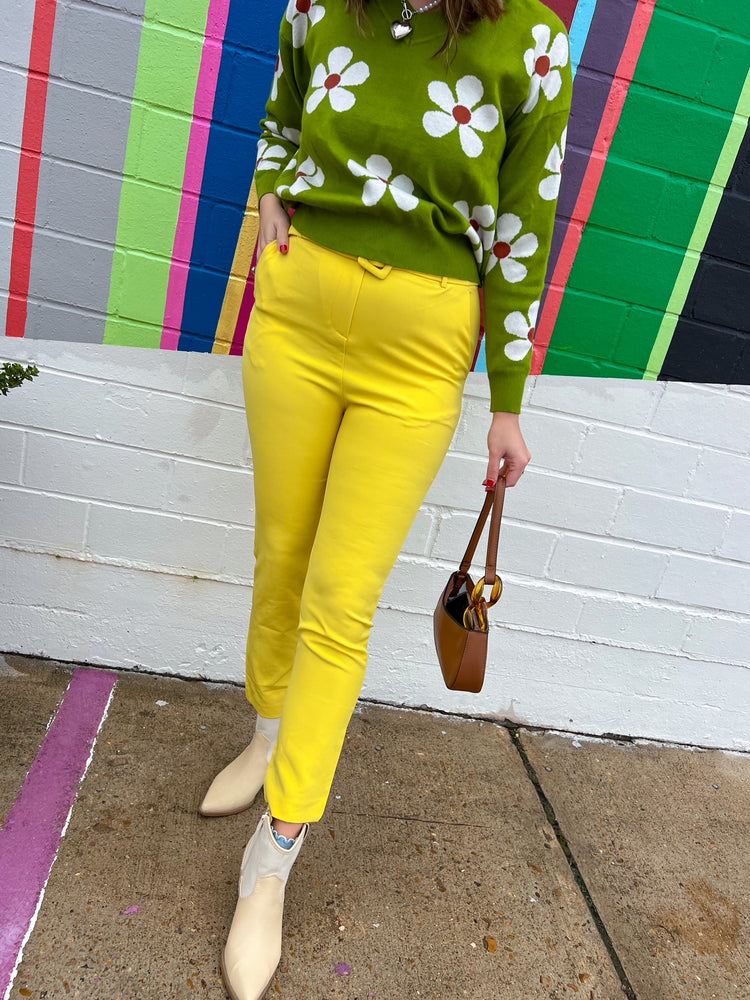 Seize the Day Yellow Trouser Pants (S-L)