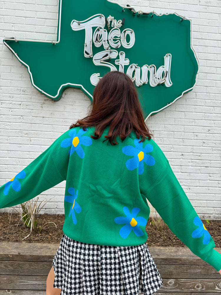 Wildflower Sweater in Green (S-3XL)