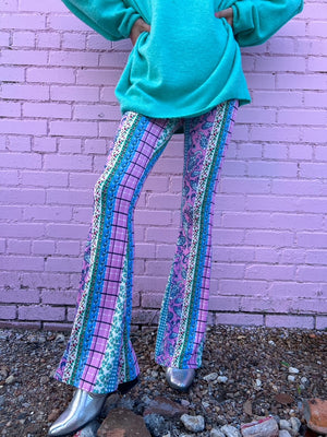 All Mixed Up Flare Pants