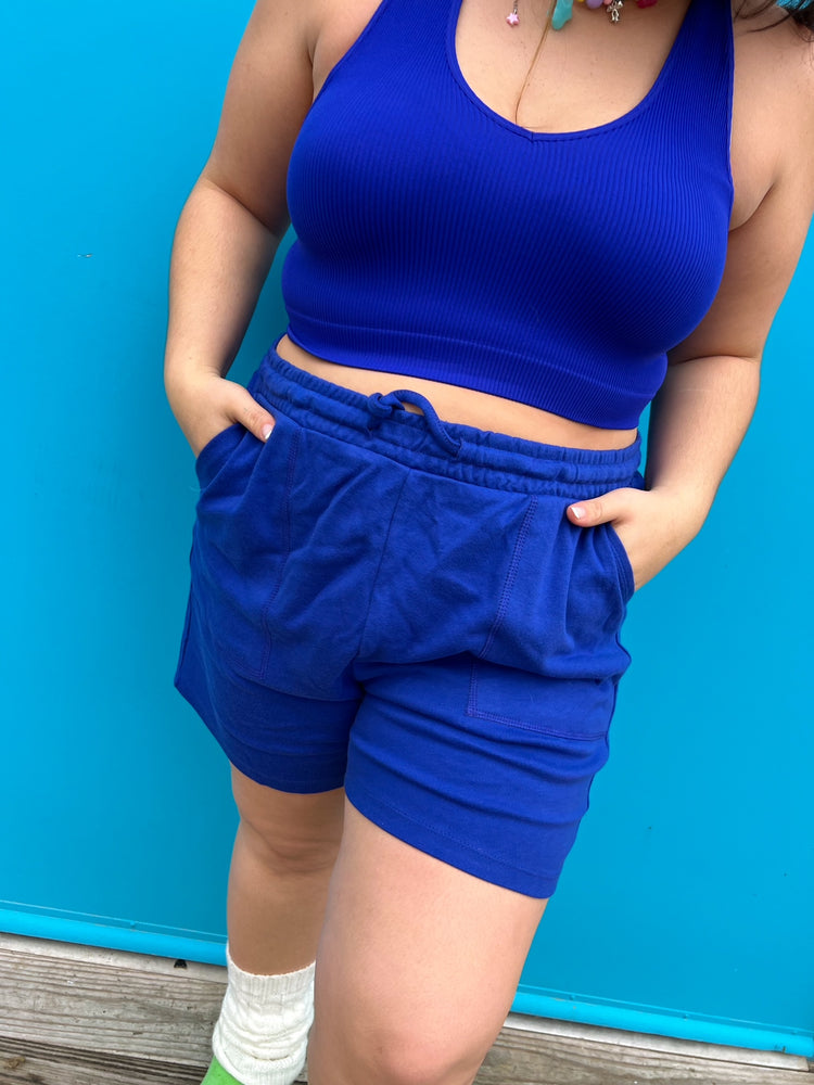 Blue Easy Breezy Lounge Shorts (S-3XL)