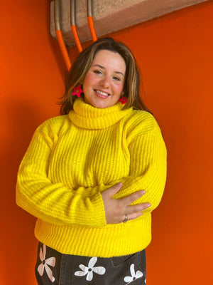 
            
                Load image into Gallery viewer, Sunshine on my Mind Turtleneck Sweater
            
        