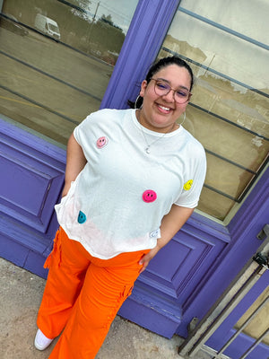 Smiley Oversized Top (S-3XL)
