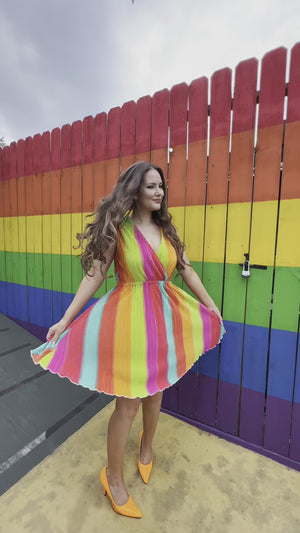 
            
                Load and play video in Gallery viewer, Rainbow Striped Dress * Extended Sizes
            
        