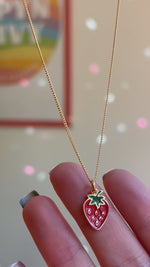 Summer Strawberry Necklace