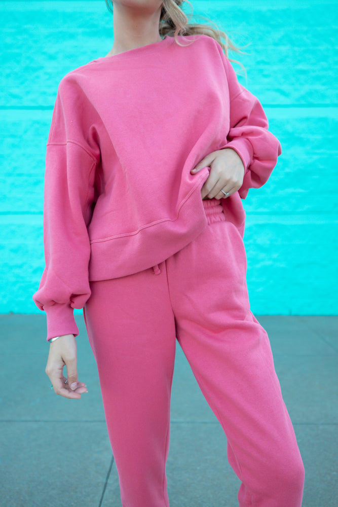 
            
                Load image into Gallery viewer, Take this Rose Sweatshirt Set
            
        
