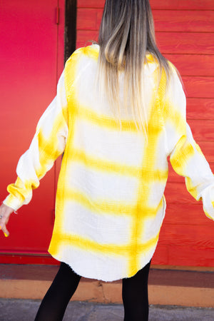 Lemon Juice Buttondown Dress