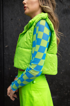 
            
                Load image into Gallery viewer, Potions Green Puffer Vest
            
        