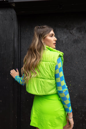 Potions Green Puffer Vest