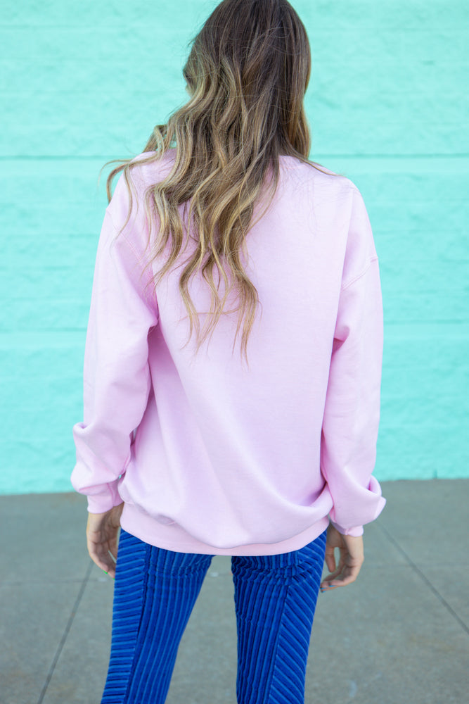 
            
                Load image into Gallery viewer, Smile On Me Pink Crewneck
            
        