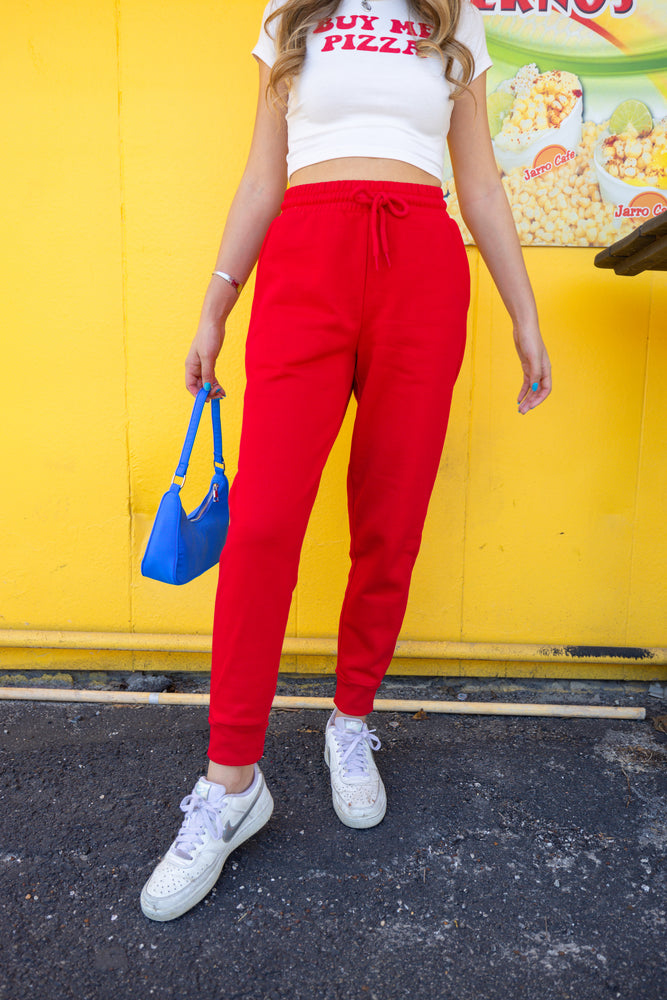 
            
                Load image into Gallery viewer, Bright Red Sweatpants *Extended Sizes
            
        