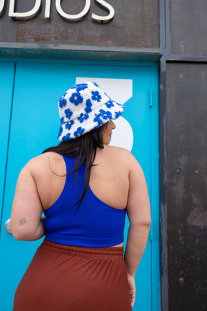 RESTOCK Bright Blue Lounge Tank *Extended Sizes