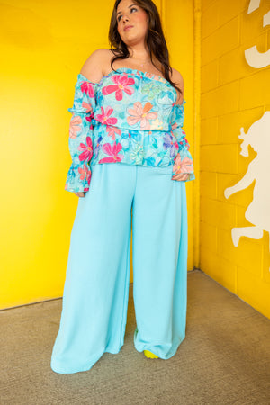 
            
                Load image into Gallery viewer, Aqua Flare Pants *Extended Sizes
            
        