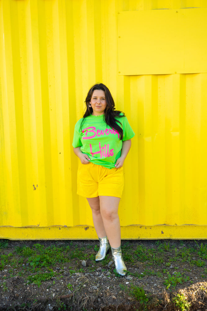 Live Each Day Yellow Terry shorts (S-3XL)